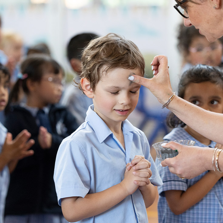 Ash Wednesday at St John Vianney's Primary Doonside